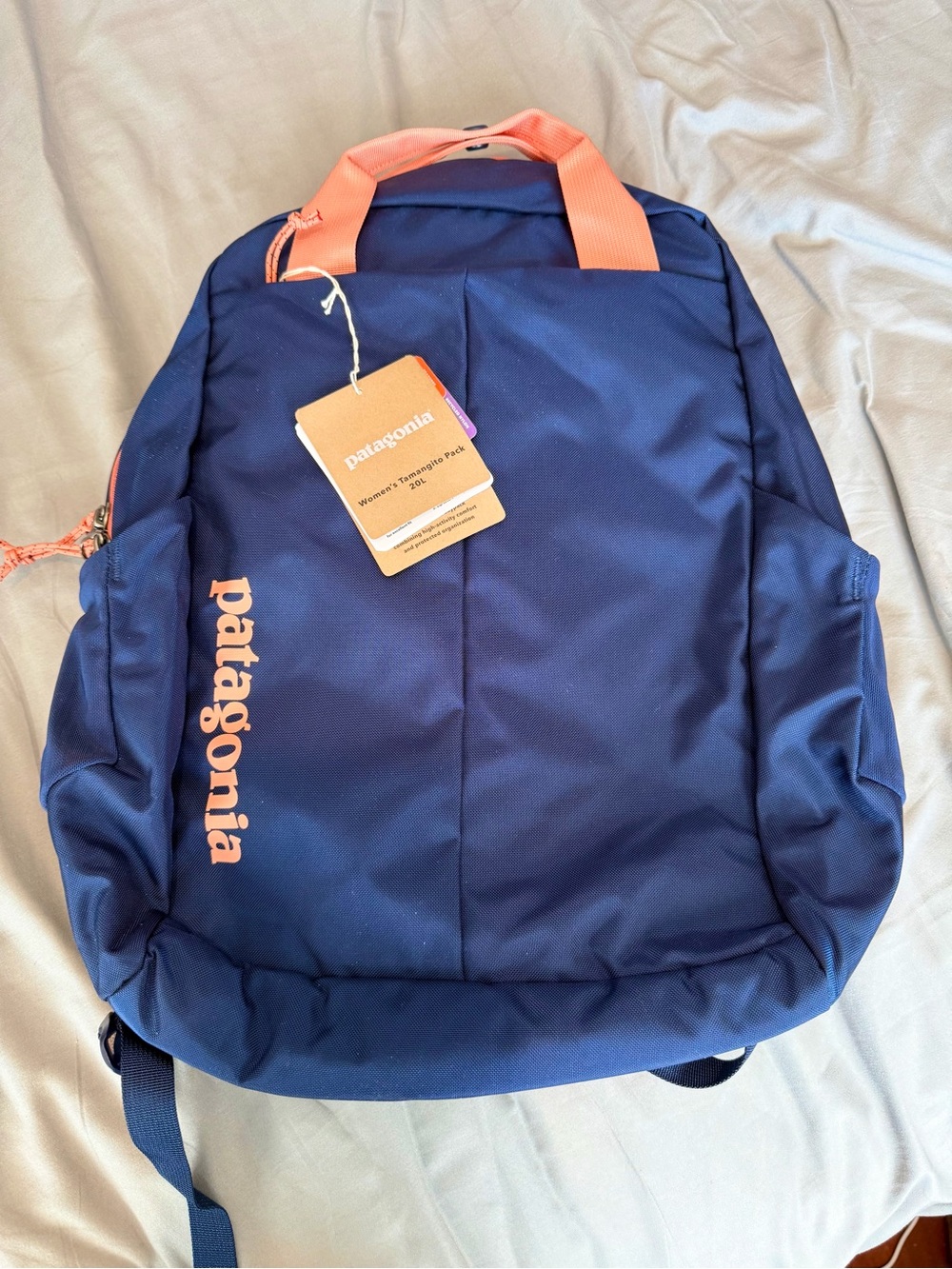Patagonia Navy and Coral Everyday Backpack